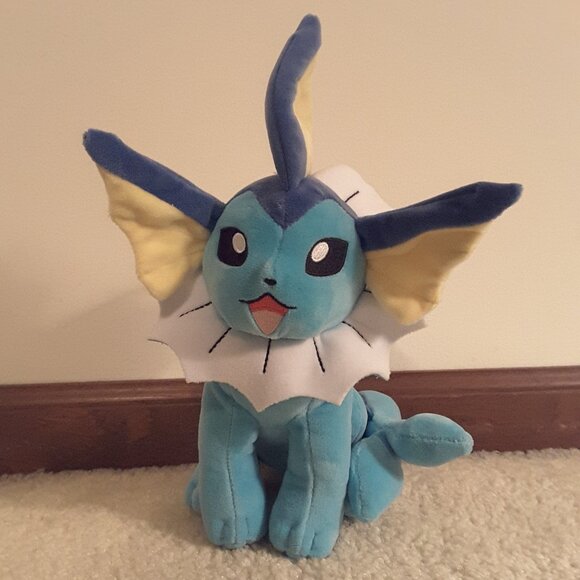 Vaporeon Official Pokemon Plush NwoT Brand new! 11" - Picture 1 of 6